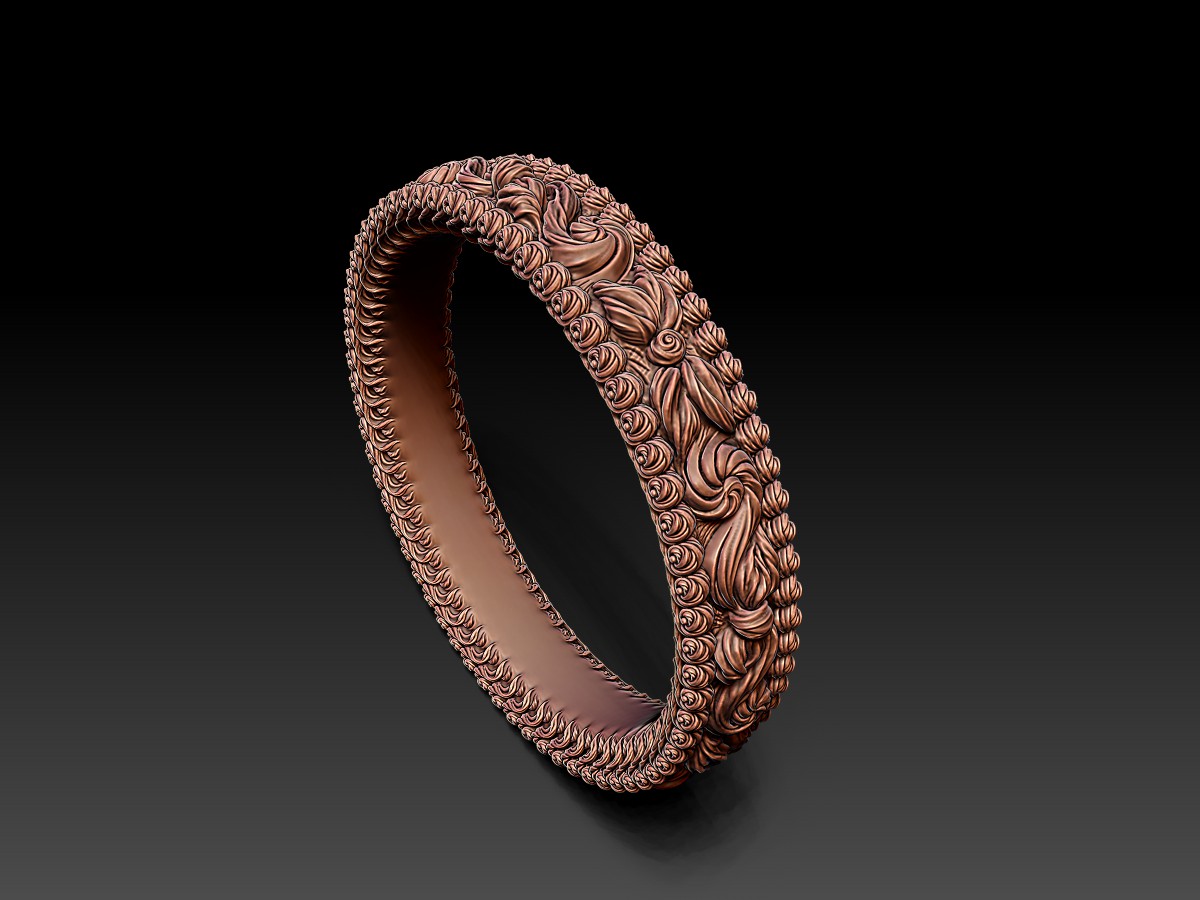 Sculpting Jewellery on Demand. Jewelry 3D Rendering.